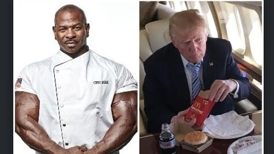 Trump is well-known for preferring fast-food restaurants like McDonald's because he fears getting poisoned. (IMBD/X)