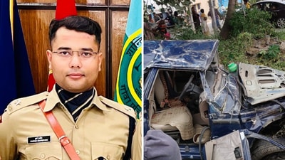 Harsh Bardhan was on his way to join his first posting in Karnataka as an IPS officer. (X/@alokkumar6994) Harsh Bardhan was on his way to join his first posting in Karnataka as an IPS officer. (X/@alokkumar6994)