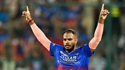 Yash Dayal claimed the wicket of MS Dhoni in the last season of IPL match between RCB and CSK. (AFP) Yash Dayal claimed the wicket of MS Dhoni in the last season of IPL match between RCB and CSK. (AFP)