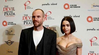 Her husband US film director Charlie McDowell also joined her for the premiere. (AFP) Her husband US film director Charlie McDowell also joined her for the premiere. (AFP)