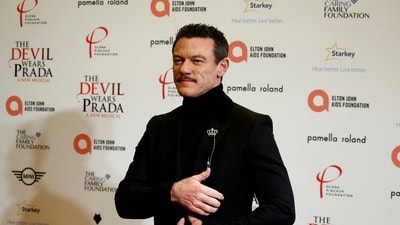 Welsh actor and singer Luke Evans poses on the red carpet upon arrival for the opening gala for the musical The Devil Wears Prada. (AFP) Welsh actor and singer Luke Evans poses on the red carpet upon arrival for the opening gala for the musical The Devil Wears Prada. (AFP)