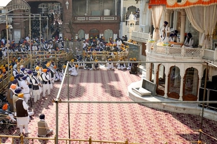 Amritsar: Sukhbir Singh Badal and other leaders of the previous SAD government during the hearing of 'tankhaiya' (guilty of religious misconduct) case by the Akal Takht, in Amritsar, Monday, Dec. 2, 2024. (PTI)