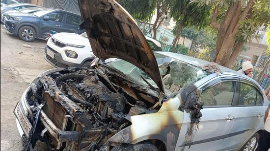 The complainant’s Ciaz car. (HT Photo)