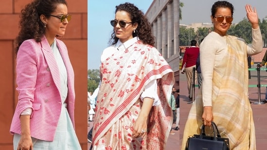 Kangana's sari-torial swagger in the Parliament in worth applauding. 