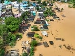 The flooded Uthangarai area following heavy rainfall in the aftermath of Cyclone Fengal, in Krishnagiri district, Tamil Nadu, Monday, Dec. 2, 2024. 