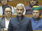 External Affairs Minister S. Jaishankar speaks in the Lok Sabha during the Winter session of Parliament, in New Delhi, Tuesday. (PTI Photo)