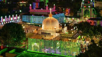 A view of an illuminated dargah of Moinuddin Chishti in Ajmer. (PTI File Photo) A view of an illuminated dargah of Moinuddin Chishti in Ajmer. (PTI File Photo)