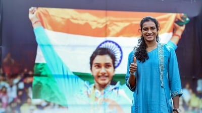 Sindhu is just the second Indian to have won medals at consecutive Olympics (PV Sindhu-X) Sindhu is just the second Indian to have won medals at consecutive Olympics (PV Sindhu-X)