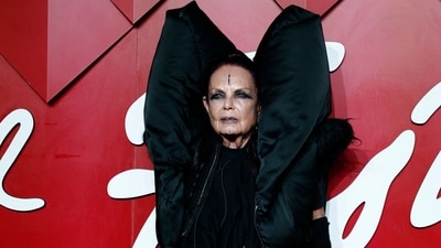 French fashion icon Michele Lamy also attended the awards night. She presented the Cultural Innovator Award to A$AP Rocky on stage during the event. (AFP) French fashion icon Michele Lamy also attended the awards night. She presented the Cultural Innovator Award to A$AP Rocky on stage during the event. (AFP)