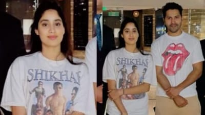 Janhvi Kapoor's quirky T-shirt is stealing all the attention. Janhvi Kapoor's quirky T-shirt is stealing all the attention.