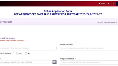Northeast Frontier Railway Apprentice Recruitment 2024: Last day to apply at nfr.indianrailways.gov.in. Northeast Frontier Railway Apprentice Recruitment 2024: Last day to apply at nfr.indianrailways.gov.in.