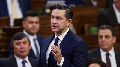 Opposition Conservative Party leader Pierre Poilievre speaks during Question Period in the House of Commons on Parliament Hill in Ottawa, Ontario, Canada, on November 26. (REUTERS) Opposition Conservative Party leader Pierre Poilievre speaks during Question Period in the House of Commons on Parliament Hill in Ottawa, Ontario, Canada, on November 26. (REUTERS)