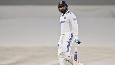 Rohit Sharma had a short stay at the crease in the match against Australian Prime Minister's XI at Manuka Oval in Canberra. (AFP) Rohit Sharma had a short stay at the crease in the match against Australian Prime Minister's XI at Manuka Oval in Canberra. (AFP)