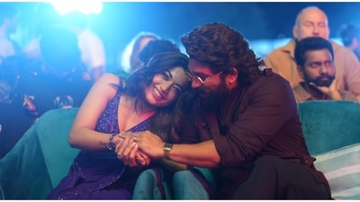 Pushpa and Srivalli had a candid moment with each other during the event. Pushpa 2 is directed by Sukumar, with music from Devi Sri Prasad. Pushpa and Srivalli had a candid moment with each other during the event. Pushpa 2 is directed by Sukumar, with music from Devi Sri Prasad.