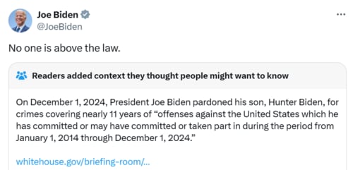 (@JoeBiden/X)