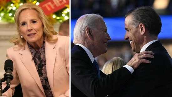 Jill Biden convinced husband Joe to pardon Hunter, report claims (AP Photo/Susan Walsh, photo by Brendan SMIALOWSKI / AFP)