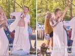 Aaron and Rebel Sawyer, who call themselves musicians, decided to rap their wedding vows to each other