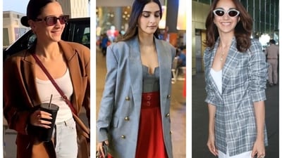 Blazers have become the new celebrity-approved style for airport (Photos: Instagram) Blazers have become the new celebrity-approved style for airport (Photos: Instagram)