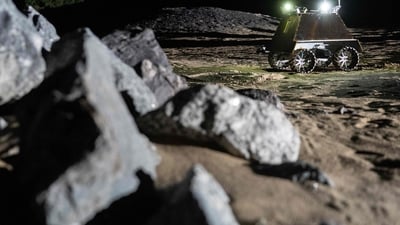 Pic- The Canadian lunar rover will fly as part of NASA's Commercial Lunar Payload Services initiative. (Photo by Alexis Aubin / AFP) (AFP) Pic- The Canadian lunar rover will fly as part of NASA's Commercial Lunar Payload Services initiative. (Photo by Alexis Aubin / AFP) (AFP)