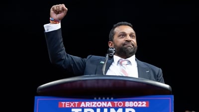 Kash Patel, who has worked as the chief of staff to the interim defense secretary and a member of the National Security Council during Trump's first term, has always been vocal against the President-elect's enemies. (AFP / Rebecca Noble)