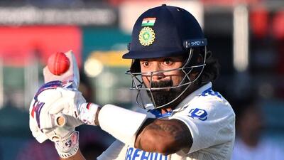 KL Rahul bats in the tour game between the Indians and the Australian PM XI in Canberra. All focus is on whether he will continue to open in the Adelaide Test. (AFP)