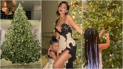 Kylie Jenner decks up her home for Christmas. Kylie Jenner decks up her home for Christmas.