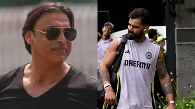 Shoaib Akhtar's bold claim about India and Virat Kohli amidst Champions Trophy fiasco. (X and AFP Image) Shoaib Akhtar's bold claim about India and Virat Kohli amidst Champions Trophy fiasco. (X and AFP Image)