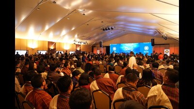 The audience at the Bhutan Innovation Forum (Courtesy Bhutan Innovation Forum)