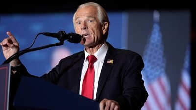 Peter Navarro will serve as a senior counselor for trade and manufacturing, Trump announced on Truth Social, his social media website. (AP)