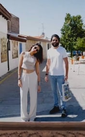 Naga Chaitanya holding Sobhita Dhulipala's bag. (Instagram) Naga Chaitanya holding Sobhita Dhulipala's bag. (Instagram)