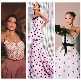 (L to R)  Jacqueline Fernandes, Triptii Dimri and Ariana Grande