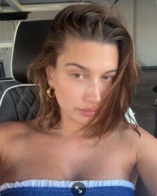 Hailey Bieber’s layered bob is perfect for wavy hair (Photo: Instagram) Hailey Bieber’s layered bob is perfect for wavy hair (Photo: Instagram)