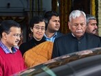 Delhi Vidhan Sabha speaker Ram Niwas Goel, with current Delhi chief minister Atishi and AAP national convenor Arvind Kejriwal. Delhi Vidhan Sabha speaker Ram Niwas Goel, with current Delhi chief minister Atishi and AAP national convenor Arvind Kejriwal.