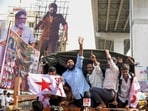 SFI and DYFI supporters being detained during a protest after the death of a woman during the premiere show of ‘Pushpa 2’, in Hyderabad on Thursday. (PTI) SFI and DYFI supporters being detained during a protest after the death of a woman during the premiere show of ‘Pushpa 2’, in Hyderabad on Thursday. (PTI)