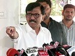 Shiv Sena (UBT) leader Sanjay Raut addresses the media in Mumbai. Shiv Sena (UBT) leader Sanjay Raut addresses the media in Mumbai.