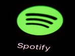 File photo showing the Spotify app on an iPad in Baltimore. 
