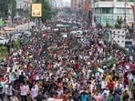The July uprising saw students protesting against the quota system for government jobs. The July uprising saw students protesting against the quota system for government jobs.