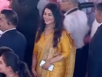 Amruta Fadnavis spotted at the Maharashtra CM oath ceremony.