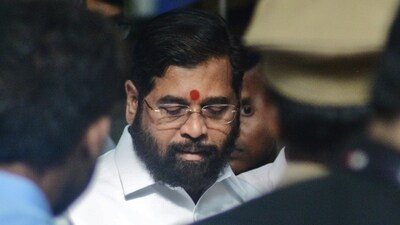 Maharashtra's caretaker chief minister Eknath Shinde in Thane. (Praful  Gangurde /HT Photo)