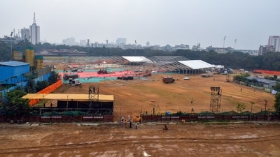 Preparations are underway for the oath-taking ceremony of the Maha Yuti government, scheduled for December 05th, at Azad Maidan in Mumbai on Tuesday. (File) (ANI) Preparations are underway for the oath-taking ceremony of the Maha Yuti government, scheduled for December 05th, at Azad Maidan in Mumbai on Tuesday. (File) (ANI)
