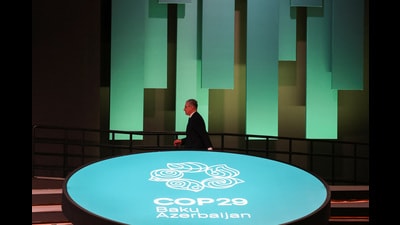 COP29 President Mukhtar Babayev walks during a closing plenary meeting at the COP29 United Nations Climate Change Conference, in Baku, Azerbaijan November 24, 2024. REUTERS/Murad Sezer (REUTERS) COP29 President Mukhtar Babayev walks during a closing plenary meeting at the COP29 United Nations Climate Change Conference, in Baku, Azerbaijan November 24, 2024. REUTERS/Murad Sezer (REUTERS)