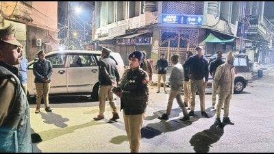 DCP Central Raveena Tyagi in a morning patrol (Sourced) DCP Central Raveena Tyagi in a morning patrol (Sourced)
