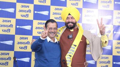 In 2015, he contested as the BJP candidate but lost to Ram Niwas Goel. (Jitender Singh Shunty | Official X account) In 2015, he contested as the BJP candidate but lost to Ram Niwas Goel. (Jitender Singh Shunty | Official X account)