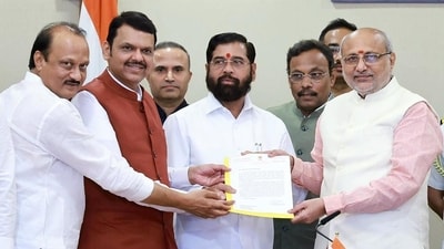 Mahayuti leaders Devendra Fadnavis, Eknath Shinde and Ajit Pawar. (ANI) Mahayuti leaders Devendra Fadnavis, Eknath Shinde and Ajit Pawar. (ANI)