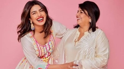 Priyanka Chopra and Madhu Chopra in a picture the actor shared on social media. Priyanka Chopra and Madhu Chopra in a picture the actor shared on social media.