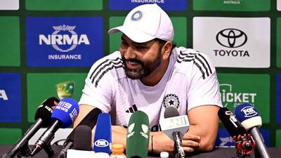 Rohit Sharma addresses the media ahead of the second Test in Adelaide on Thursday. (AFP) Rohit Sharma addresses the media ahead of the second Test in Adelaide on Thursday. (AFP)