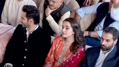 Shraddha Kapoor and actor Varun Dhawan were also invited to the swearing-in ceremony, and they looked happy to be there. Shraddha Kapoor and actor Varun Dhawan were also invited to the swearing-in ceremony, and they looked happy to be there.