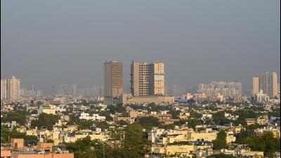 The evening sky in Delhi NCR on Wednesday. (Sunil Ghosh/HT Photo) The evening sky in Delhi NCR on Wednesday. (Sunil Ghosh/HT Photo)