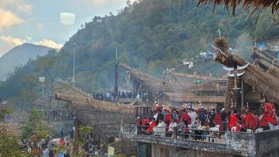 The festival was named after the Hornbill bird given its association with the socio-cultural life of the Nagas. (HT photo) The festival was named after the Hornbill bird given its association with the socio-cultural life of the Nagas. (HT photo)
