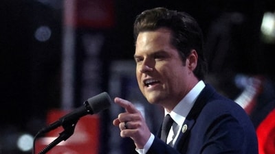 The United States House of Representatives on Thursday vetoed a move to speed up the revelation of an ethics investigation into former Representative Matt Gaetz, who withdrew his ambition to become Donald Trump's attorney general. (REUTERS)